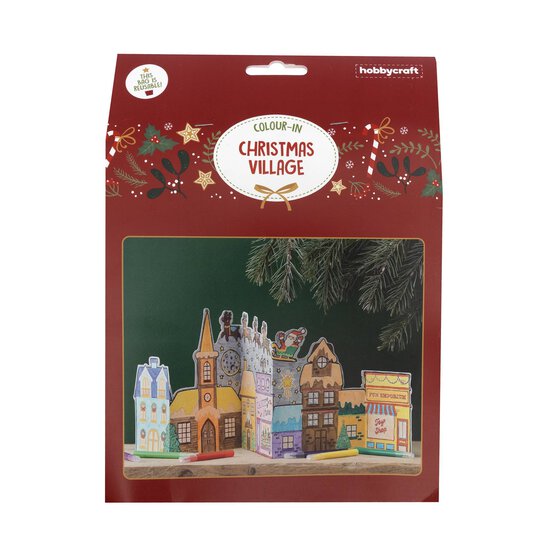 Christmas Village Colouring Kit image number 3