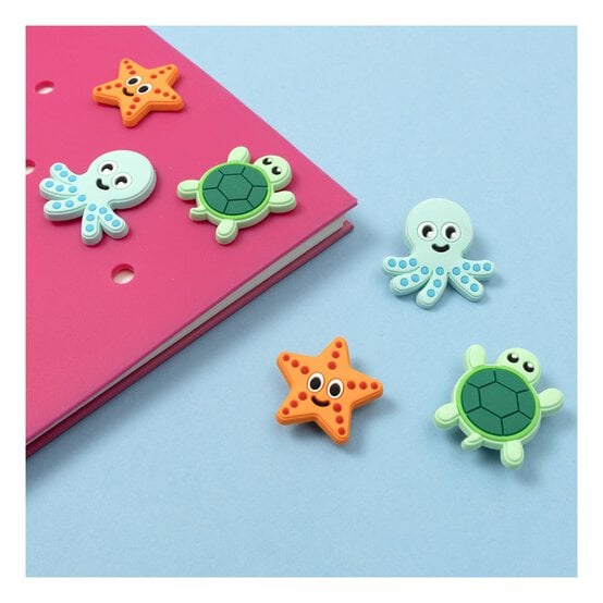 Marine Life Silicone Accessory Charms 6 Pack image number 2