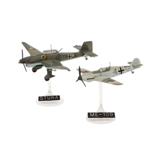 Revell Messerschmitt Bf109E and Junkers Ju87B Model Kit 1:144 image number 2