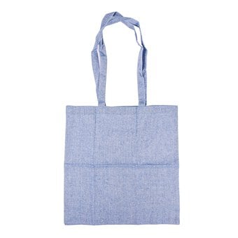 Blue Cotton Shopping Bag 40cm x 38cm