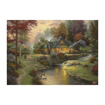 Schmidt Thomas Kinkade Stillwater Cottage Jigsaw Puzzle 1000 Pieces