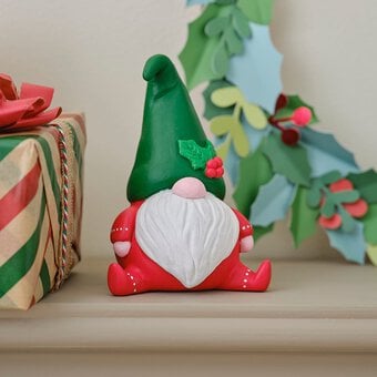 How to Make an Air Dry Clay Christmas Gnome