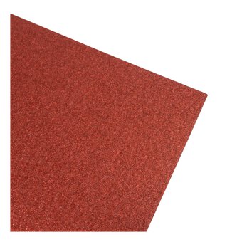 Red Glitter Card A4 16 Pack