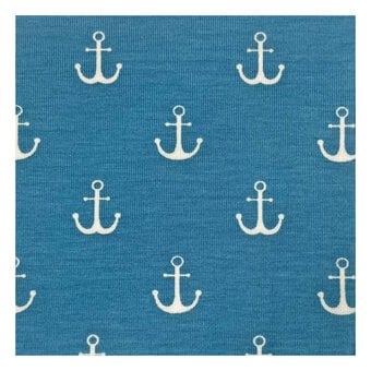 Anchors Cotton Spandex Jersey Fabric by the Metre image number 2