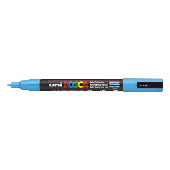 Uni-ball Light Blue Posca Marker PC-3M image number 1