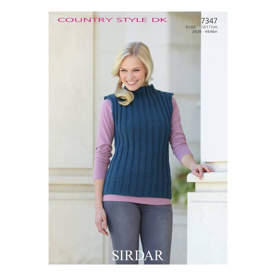 Sirdar Country Style DK Sweater and Sleeveless Top Digital Pattern 7347 image number 1