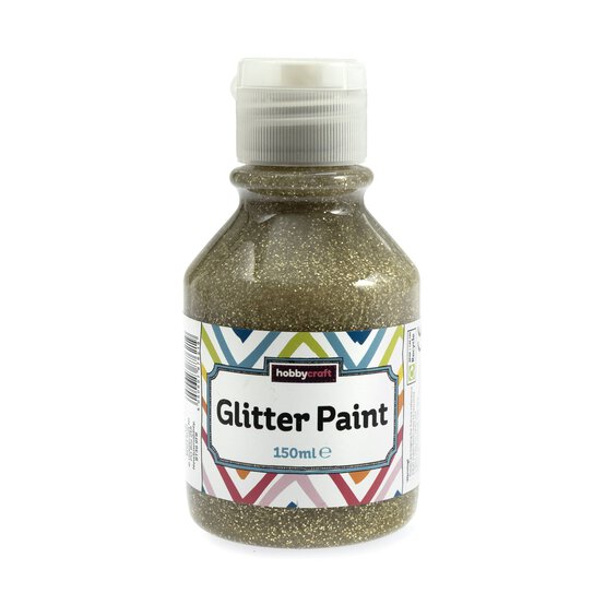 Gold Glitter Paint 150ml image number 1