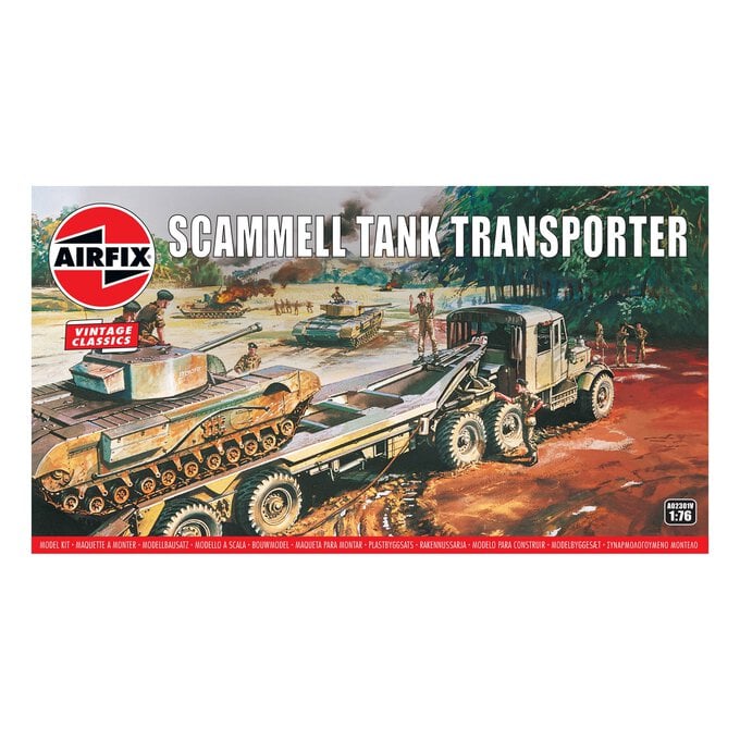 Airfix Scammell Tank Transporter Model Kit 1:76 image number 1