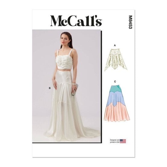 McCall's Women's Skirt  Sewing Pattern M8453 (Y5 18-26) image number 1