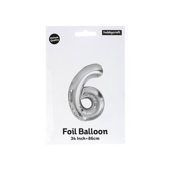 Extra Large Silver Foil 60 Balloon Bundle