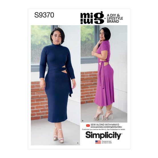 Simplicity Women's Dress Sewing Pattern S9370 (U5 16-24) image number 1