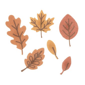 Leaf Felt Toppers 6 Pack