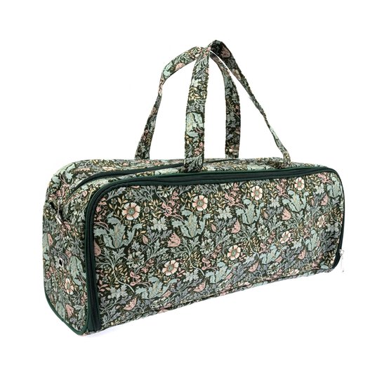 Floral Wood Block Knitting Bag image number 1