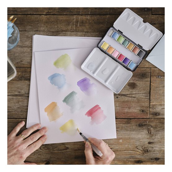 Shore & Marsh Metallic Half Pans Watercolour Set 12 Pack image number 2