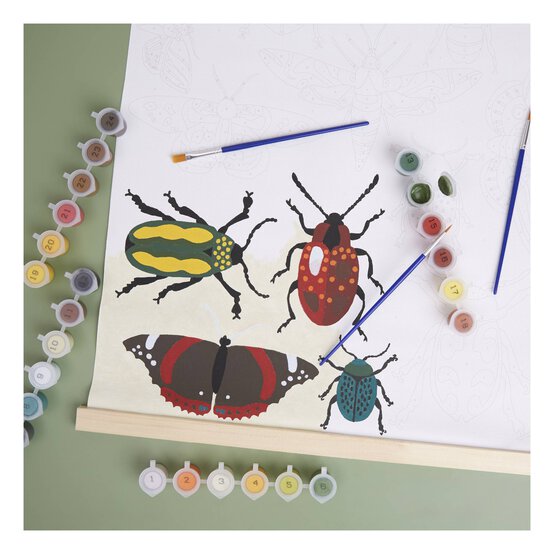 RHS Bugs Paint by Numbers Wall Hanging Kit image number 3