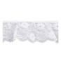 White 60mm Frilled Nylon Lace Trim by the Metre image number 1