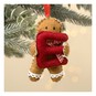 Hanging Gingerbread Felt Letter E Decoration image number 1