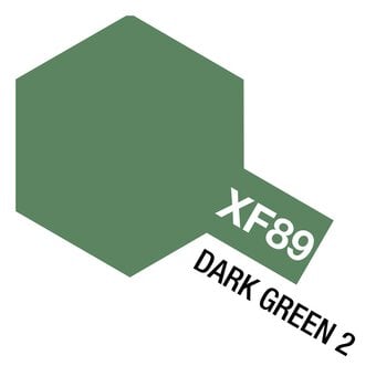 Tamiya Colour Dark Green Acrylic Paint 10ml (XF-89) image number 2