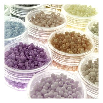 Pastel Rocaille Seed Beads Box