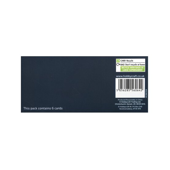 White Scalloped Edge Cards 5 x 7 Inches 6 Pack image number 4