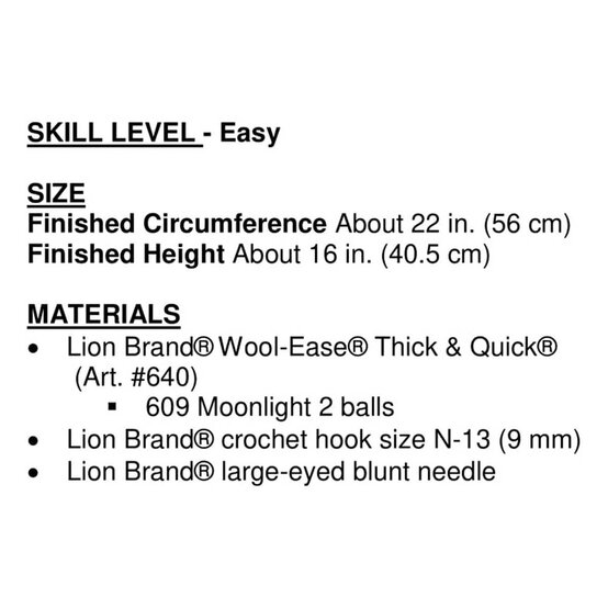 FREE PATTERN Lion Brand Thick and Quick Cosy Bobble Hood L60312 image number 2