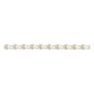 Ivory 4mm Flat Back Pearl Beading by the Metre image number 2