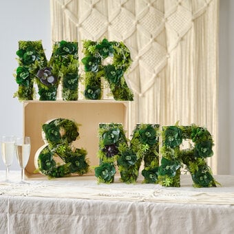 How to Make Floral Fillable Letters