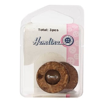 Hemline Assorted Novelty Wood Button 3 Pack image number 2