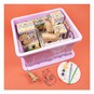Whitefurze 32 Litre Pastel Purple Stack and Store Storage Box image number 3