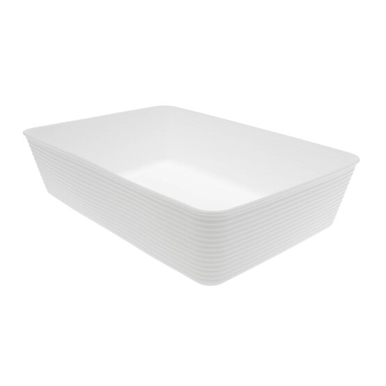 White Storage Organisers 26cm x 17.5cm 2 Pack image number 2
