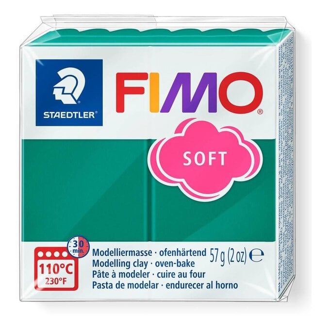 Fimo Soft Emerald Modelling Clay 57g image number 1