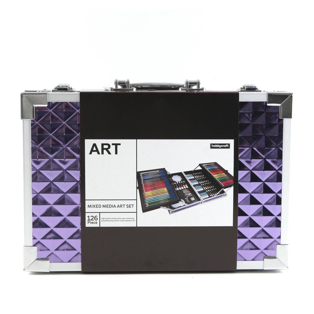Purple Mixed Media Art Set 126 Pieces Hobbycraft