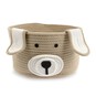Brown Dog Cotton Rope Basket 30cm x 18cm  image number 1