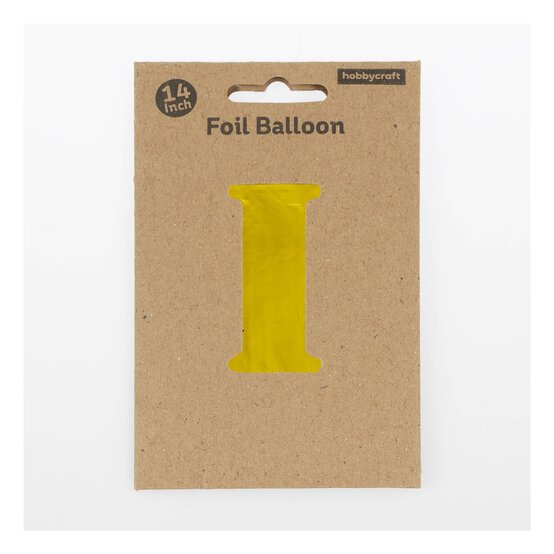 Gold Foil Letter I Balloon image number 3