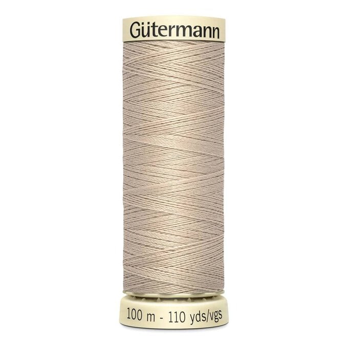 Gutermann Beige Sew All Thread 100m (722) image number 1