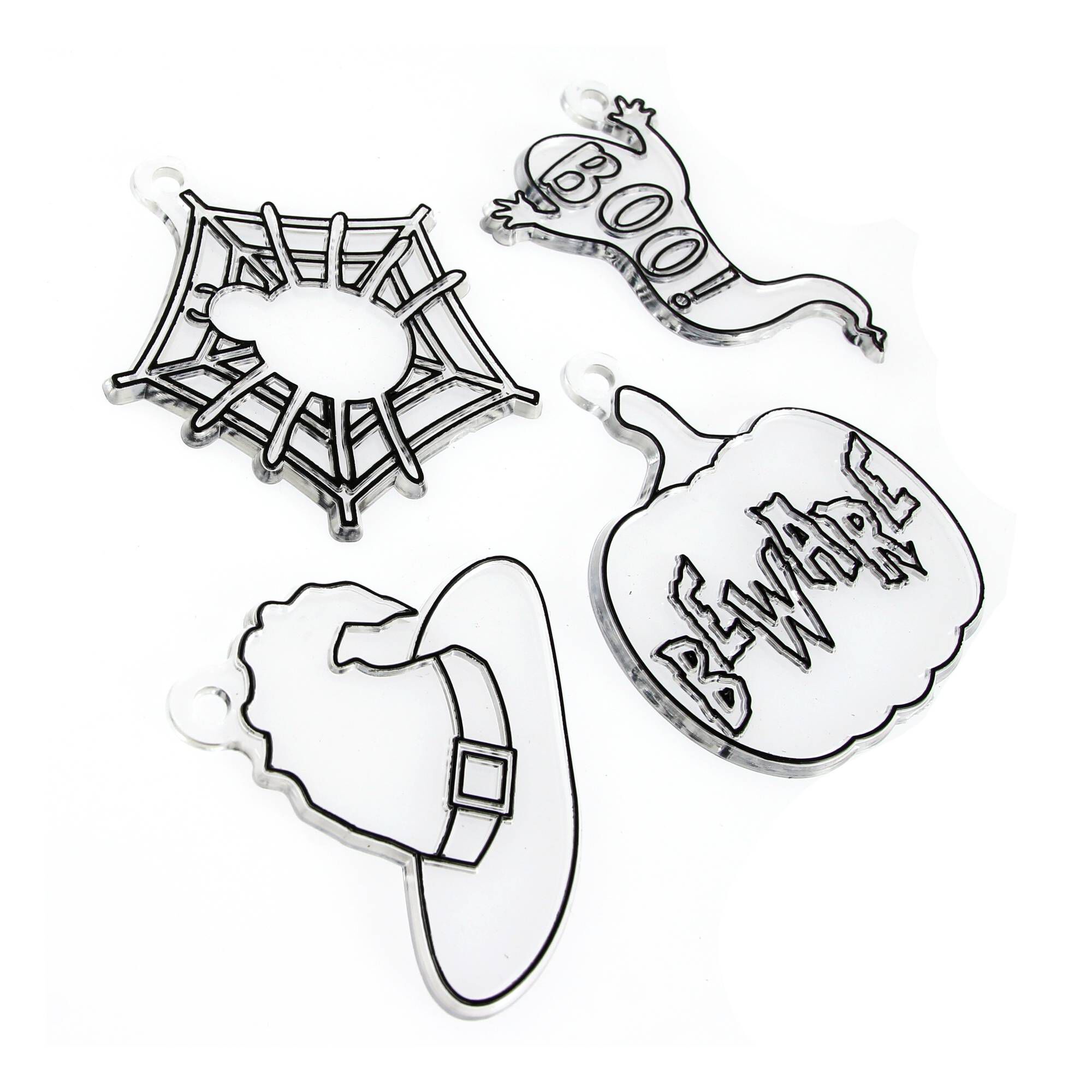 Halloween Suncatchers 4 Pack Hobbycraft