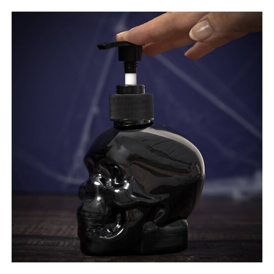 Black Skull Soap Dispenser 330ml  image number 2