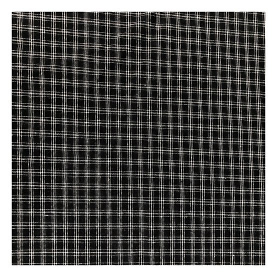 Black Check Cotton Fabric by the Metre image number 2