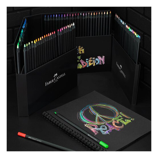 Faber-Castell Assorted Black Edition Colour Pencils 100 Pack  image number 2