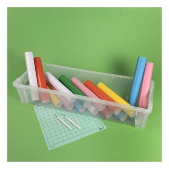 Whitefurze Allstore 27 Litre Clear Wrapping Paper Storage Box image number 3