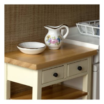 Doll&rsquo;s House Pink Jug and Bowl 