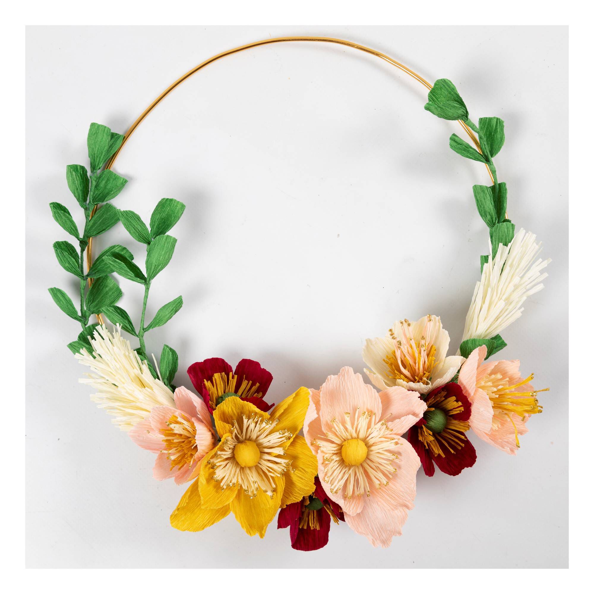 Crepe Paper Wreath Kit Hobbycraft