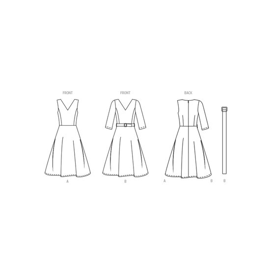 New Look Women's Dress Sewing Pattern N6748 (8-18) image number 4