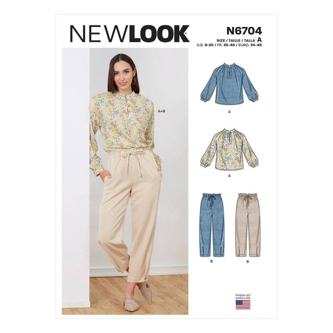 New Look Top and Trousers Sewing Pattern N6704 image number 1