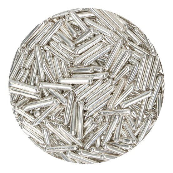 FunCakes Silver Metallic Rods 70g image number 2