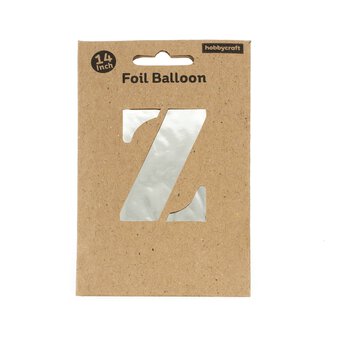 Silver Foil Letter Z Balloon image number 3
