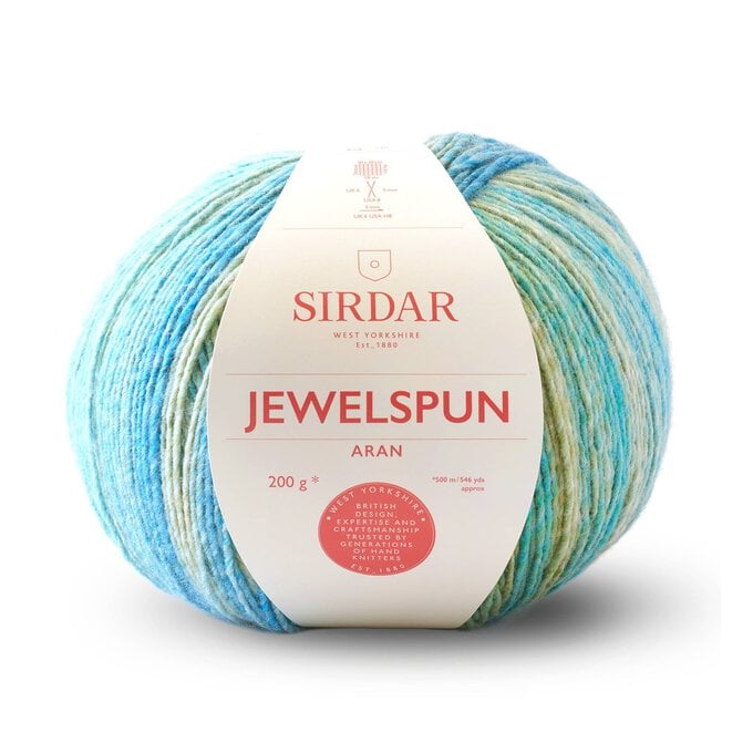 Sirdar Evening Aquamarine Jewelspun Yarn 200g image number 1