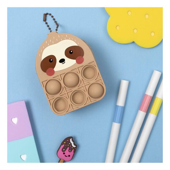 Mini Pop-Up Sloth Backpack Coin Purse image number 2