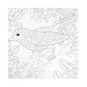 Bird on a Branch Colour-in Canvas image number 1