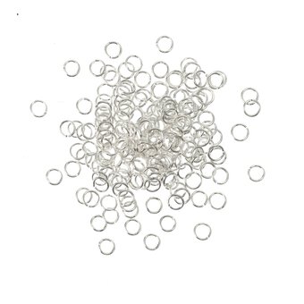 Silver Plated Jump Rings 5mm 200 Pack